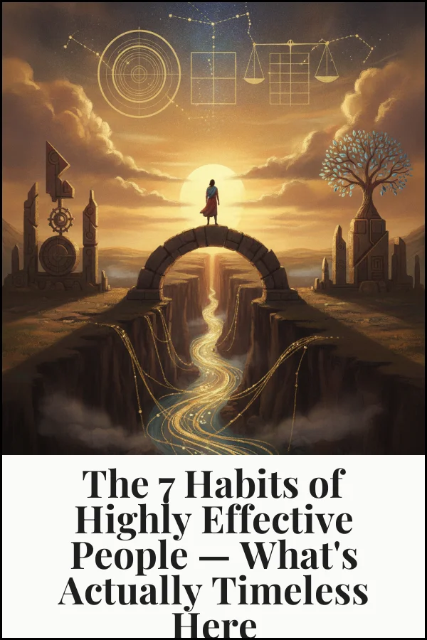 The 7 Habits of Highly Effective People — What's Actually Timeless Here